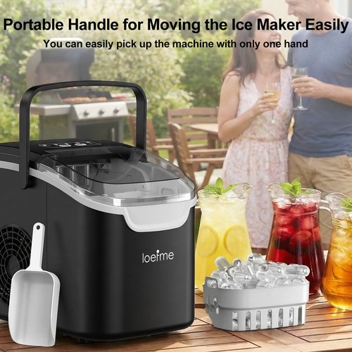 Portable ice making machine - making,