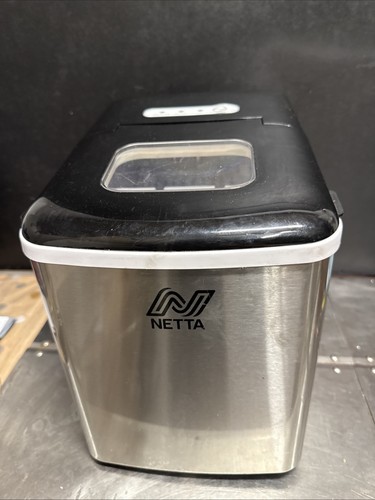 Silver ice maker machine - silver,